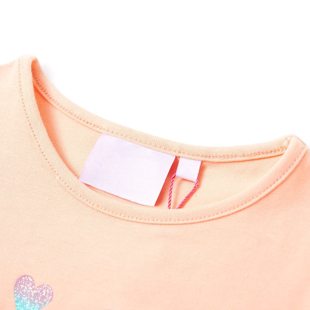 VidaXL Kindershirt 140 lichtoranje