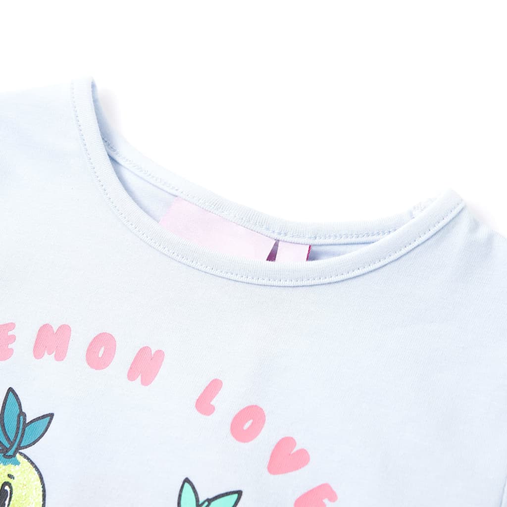 Vidaxl kindershirt 140 lichtblauw