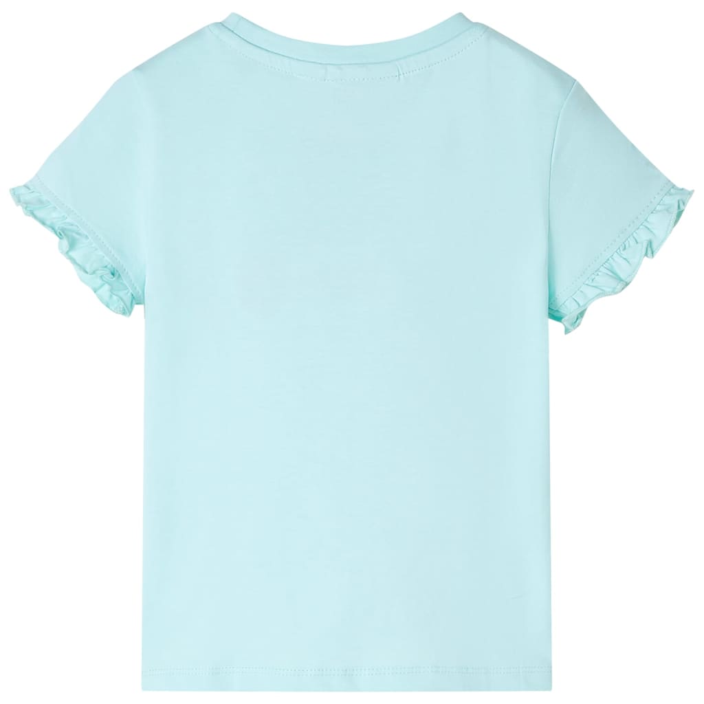 Vidaxl kindershirt met korte mouwen 104 lichtzeeblauw