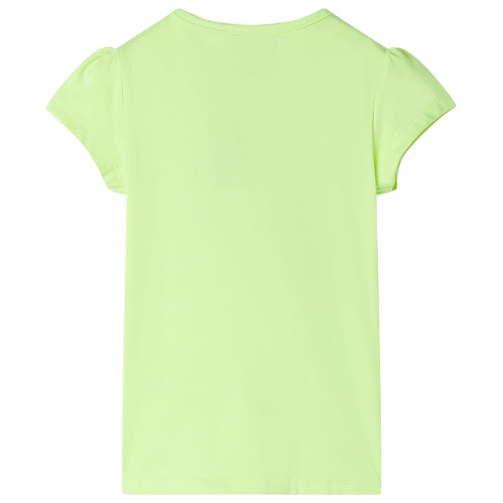 Vidaxl kindershirt 92 neongeel