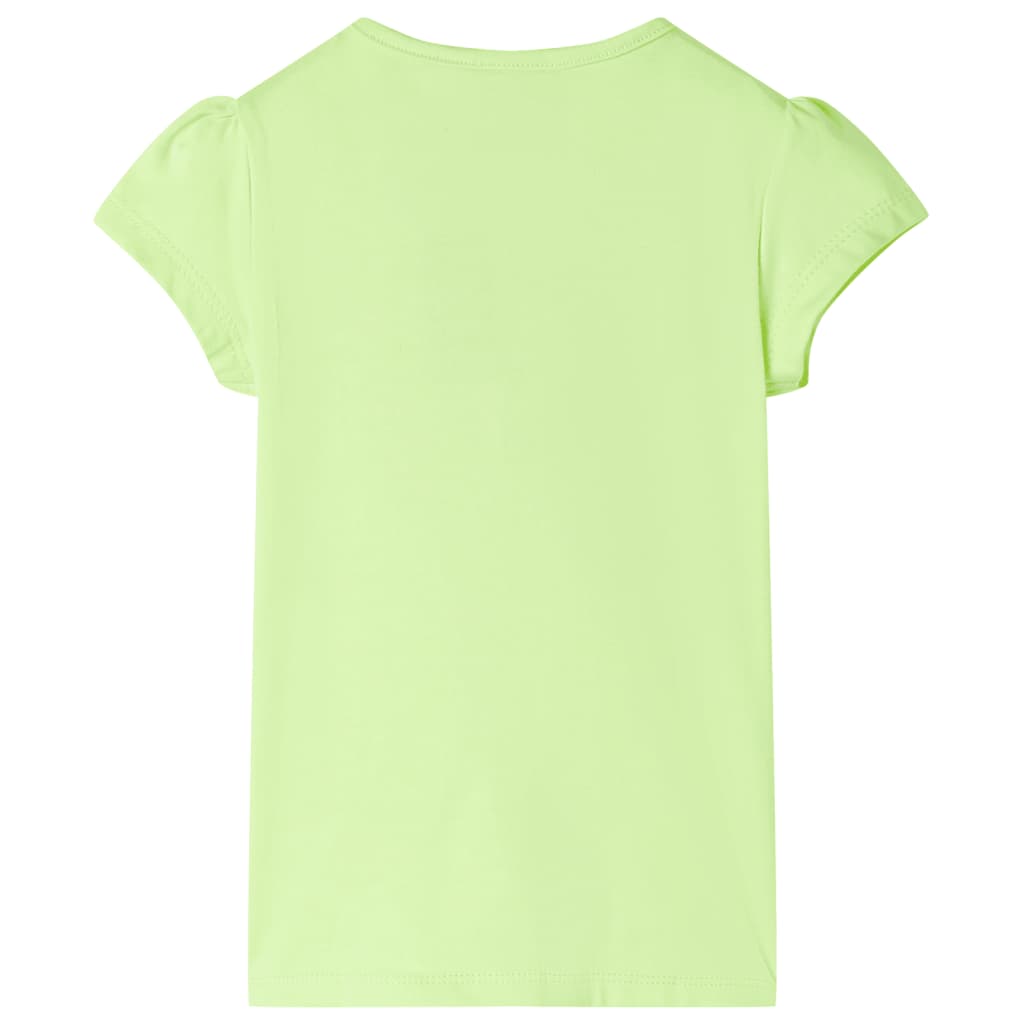 Vidaxl kindershirt 104 neongeel