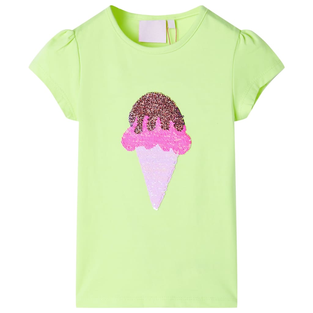 Vidaxl kindershirt 140 neongeel