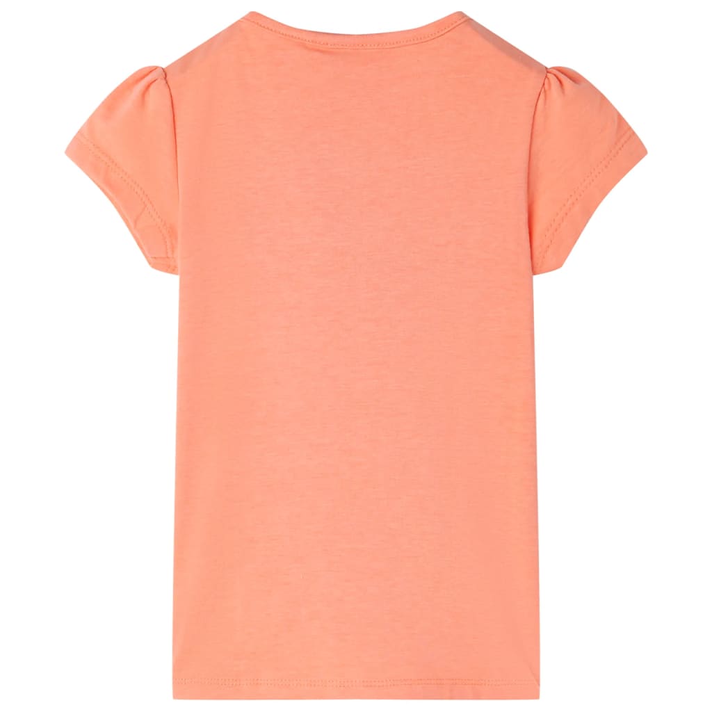 VidaXL Kindershirt 116 neon oranje