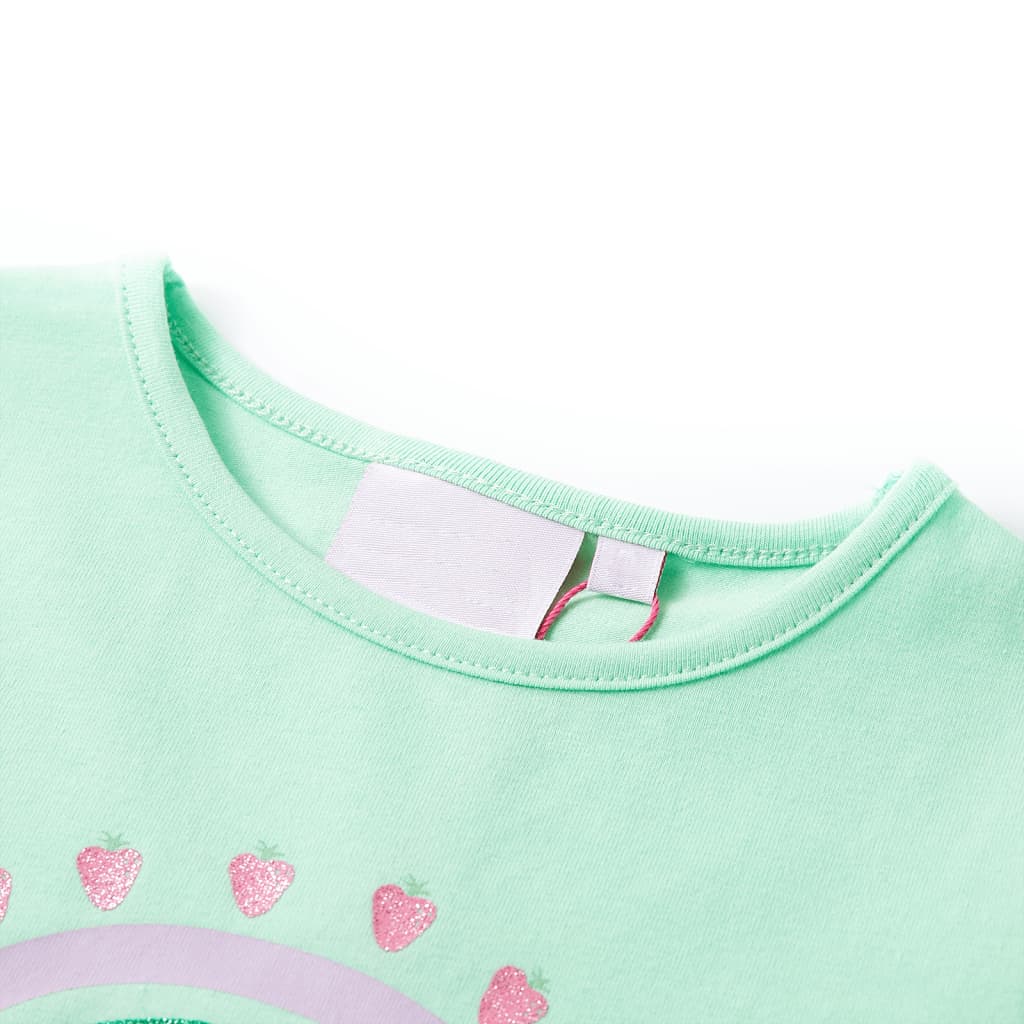 Vidaxl kindershirt 92 felgroen