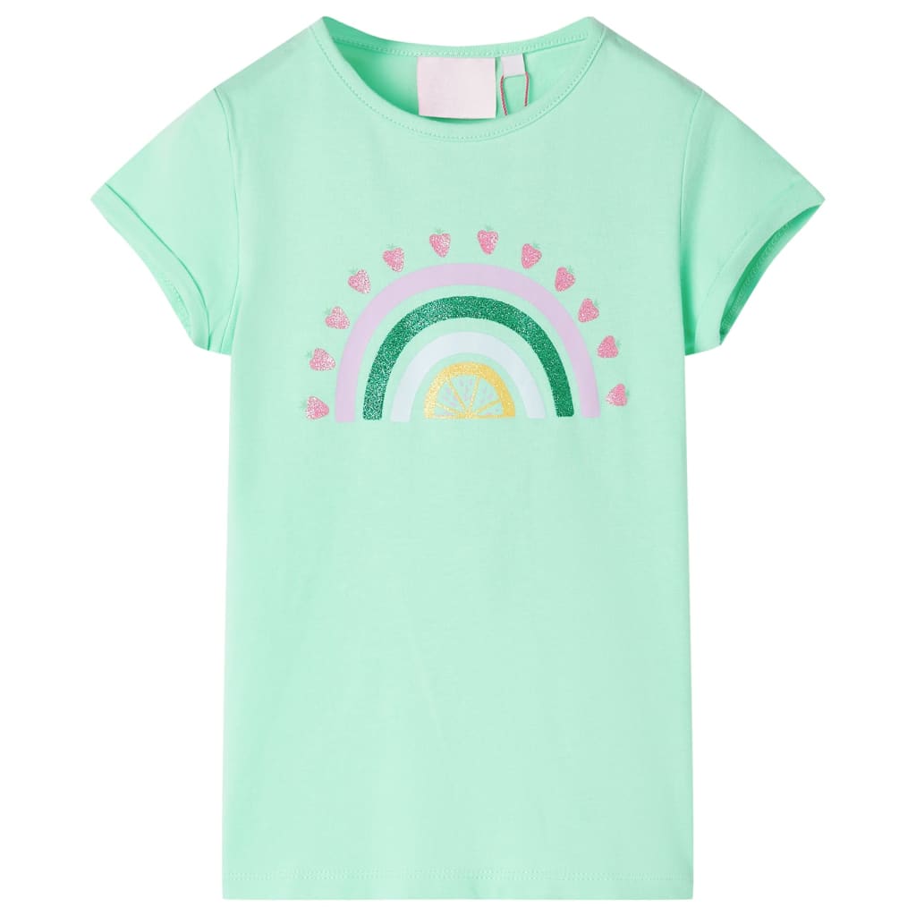 Vidaxl kindershirt 116 felgroen