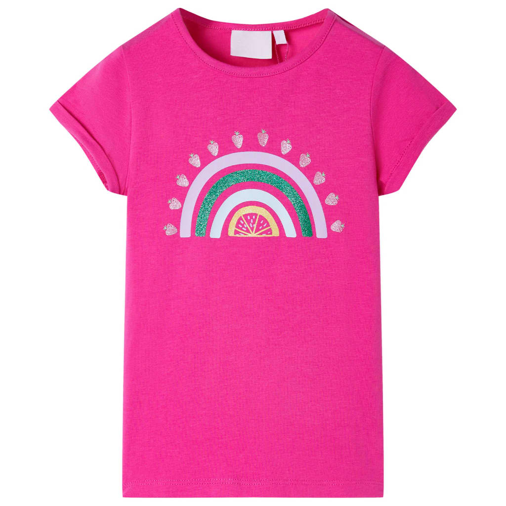 Vidaxl kindershirt 116 donkerroze