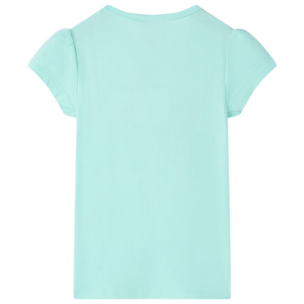 VidaXL Kindershirt 92 lichtzeeblauw