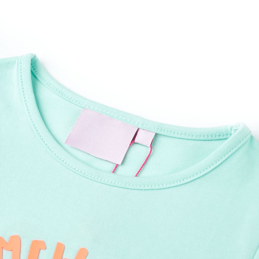 VidaXL Kindershirt 92 lichtzeeblauw