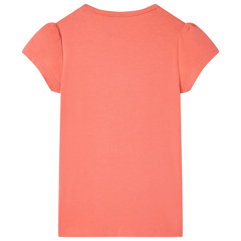 VidaXL Kindershirt 140 koraalkleurig
