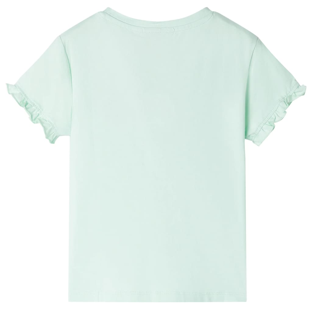 VidaXL Kindershirt 92 lichtmint