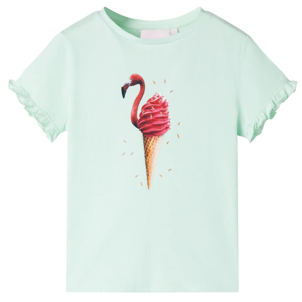 Vidaxl kindershirt 140 lichtmint