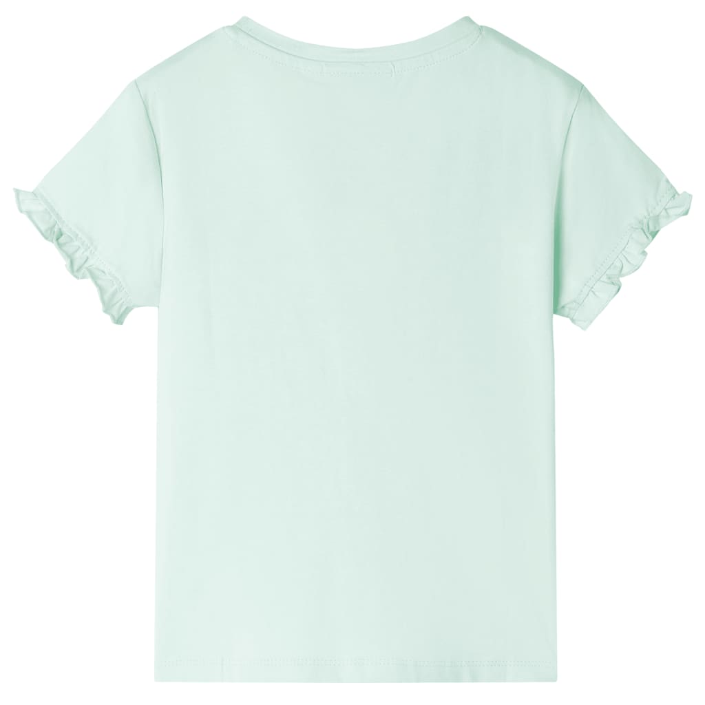 Vidaxl kindershirt 140 lichtmint