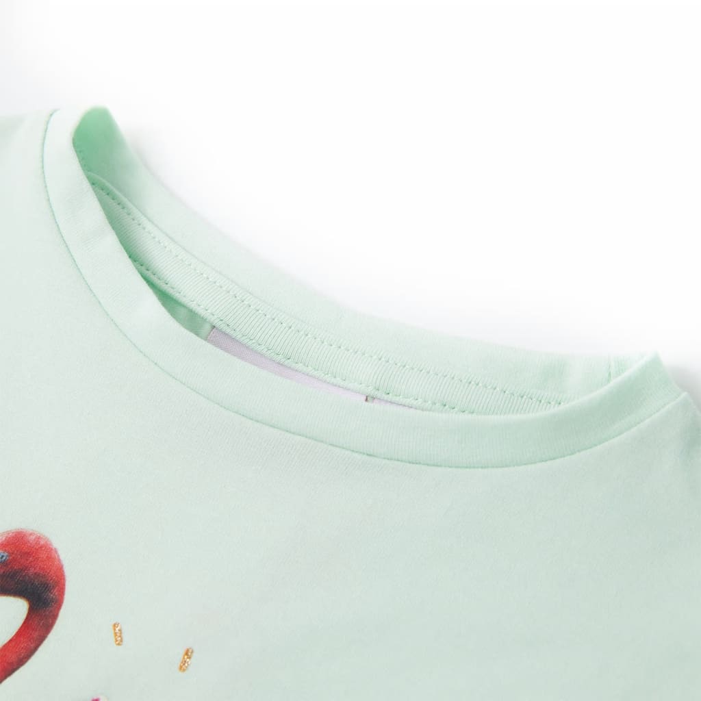 Vidaxl kindershirt 140 lichtmint