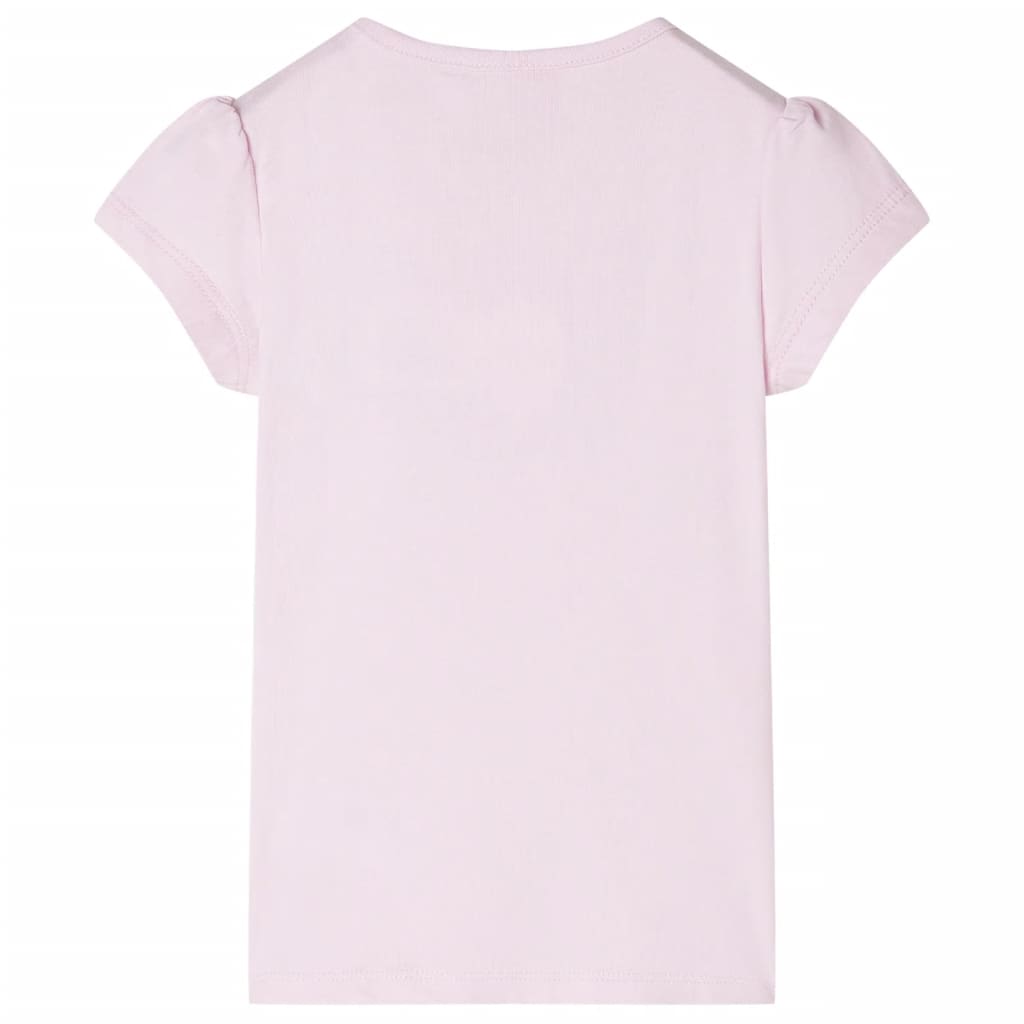 Vidaxl kindershirt met kapmouwen 104 zachtroze