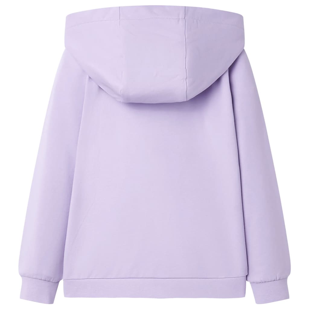 Vidaxl kindervest met capuchon 116 lila