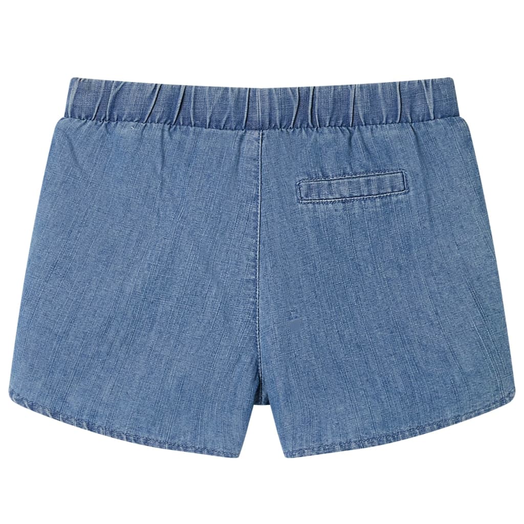 VidaXL Kindershort 116 denimblauw