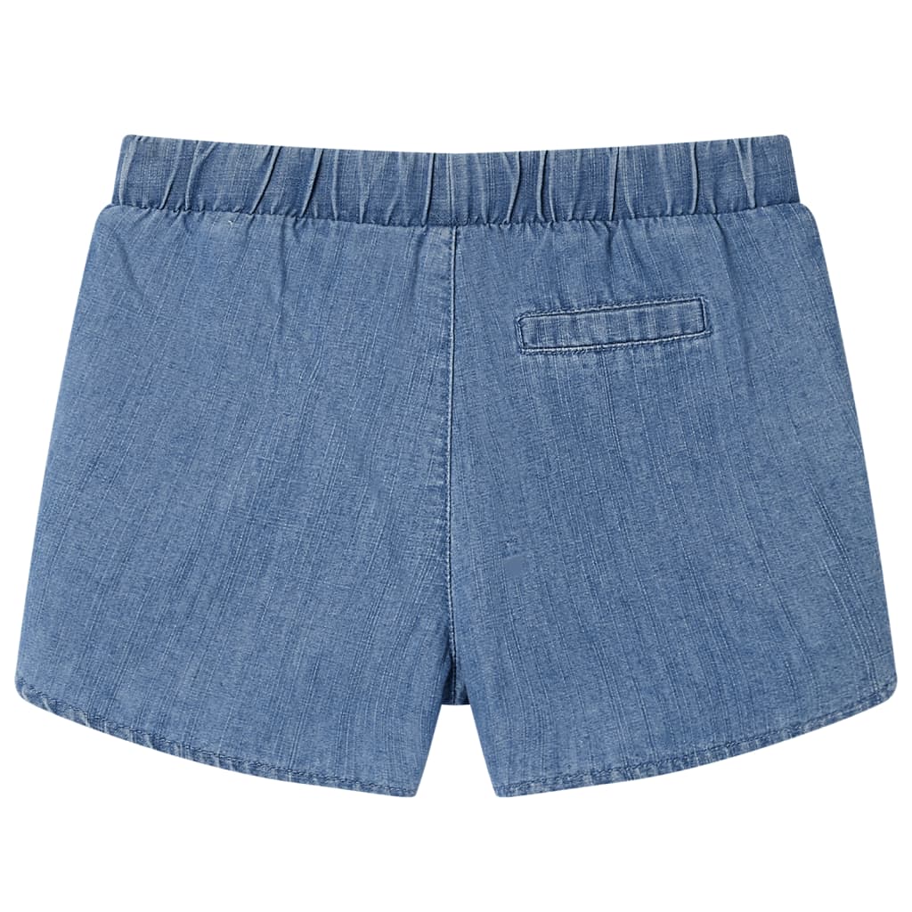 VidaXL Kindershort 140 denimblauw