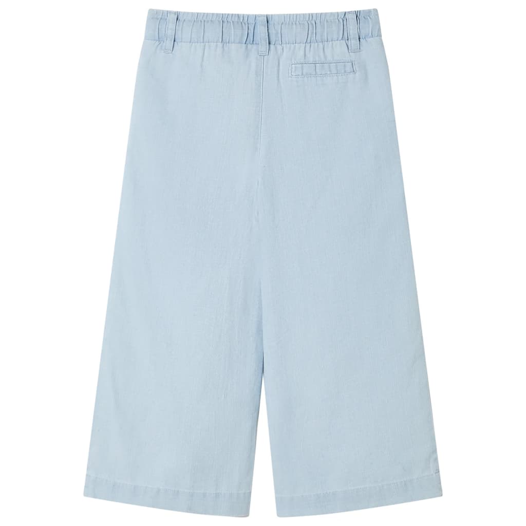 VidaXL Kinderbroek 140 zachtdenimblauw