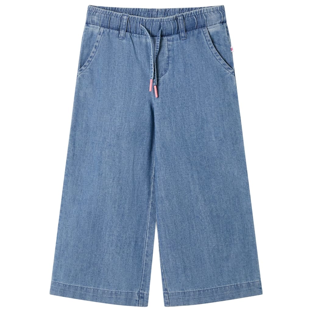 Vidaxl kinderbroek 140 denimblauw