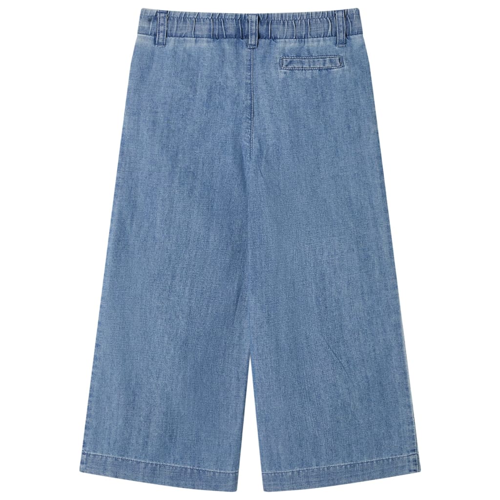 Vidaxl kinderbroek 140 denimblauw