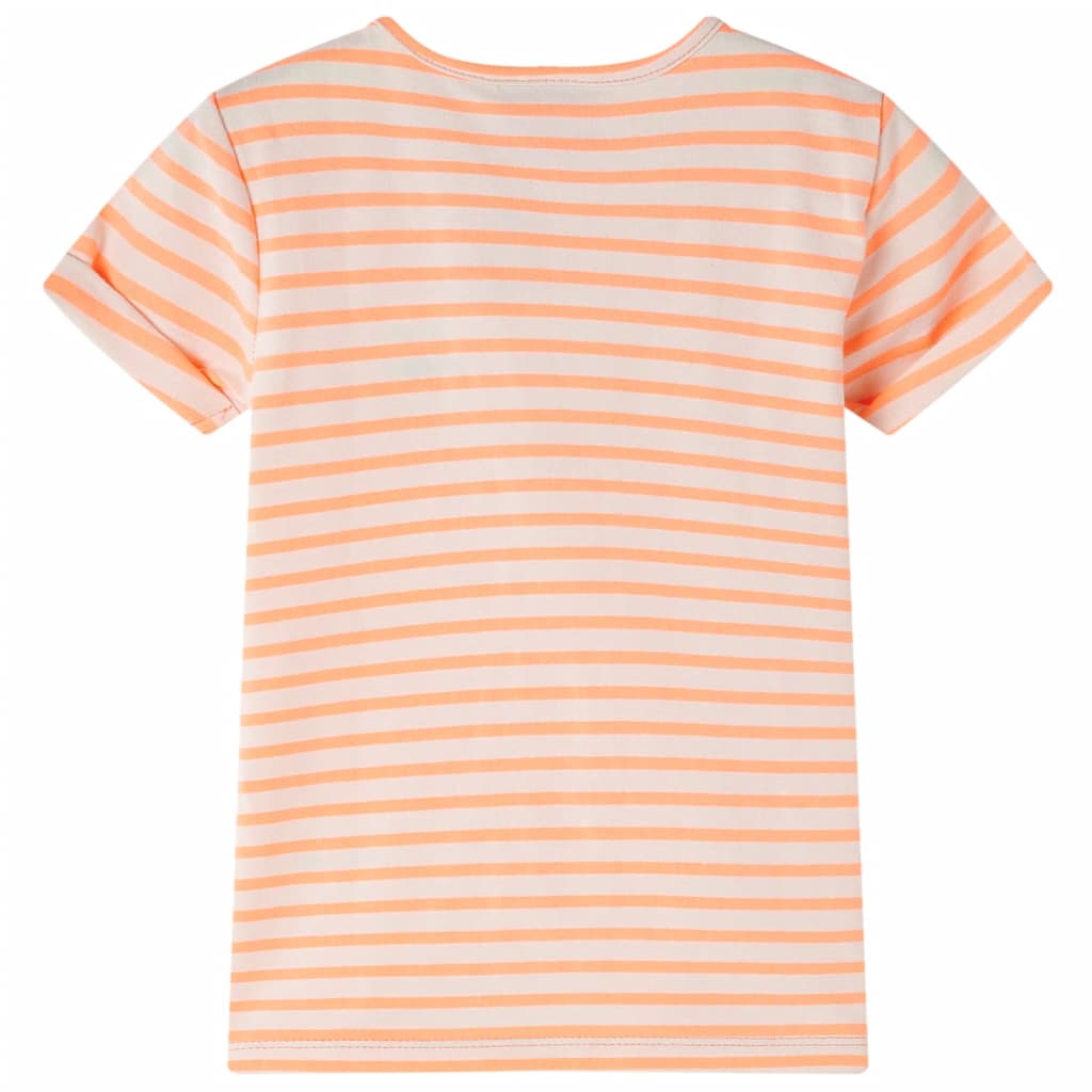 VidaXL Kindershirt 128 neon oranje
