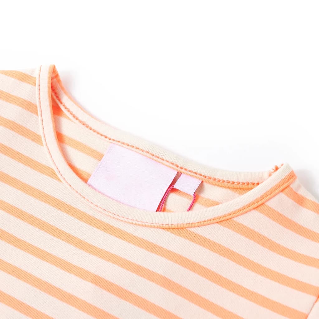 VidaXL Kindershirt 128 neon oranje