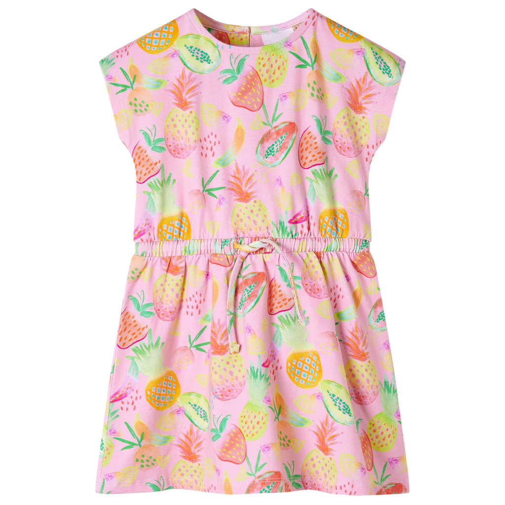 Vidaxl kinderjurk 128 zachtroze