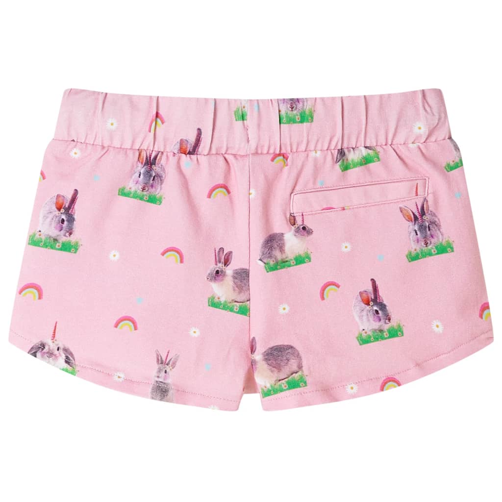 VidaXL Kindershort met trekkoord 140 lichtroze