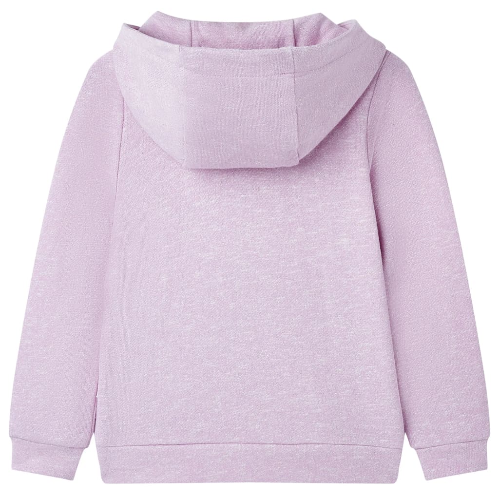 VidaXL Kindervest met capuchon en rits 116 gemengd lila