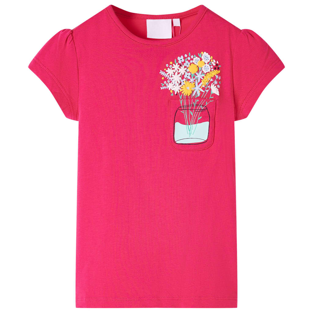 Vidaxl kindershirt 140 felroze