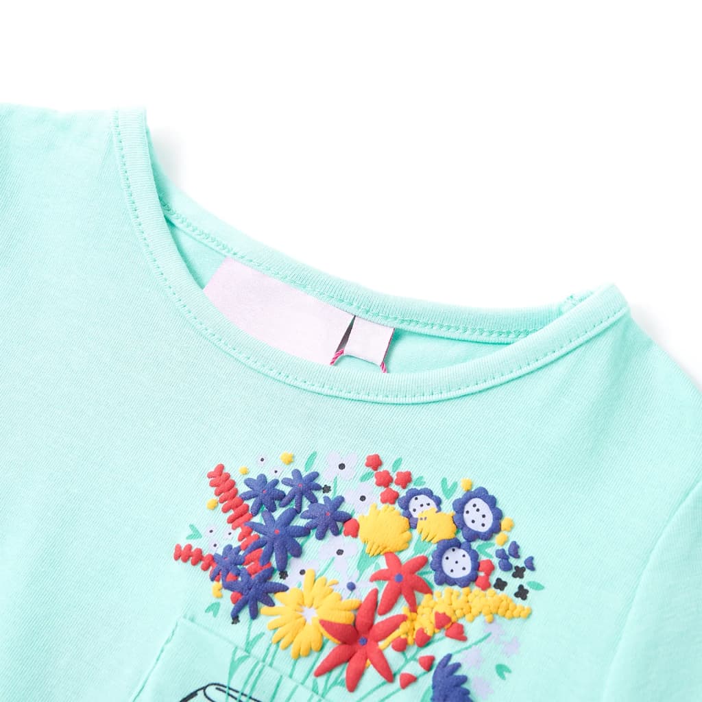 Vidaxl kindershirt 140 lichtmint