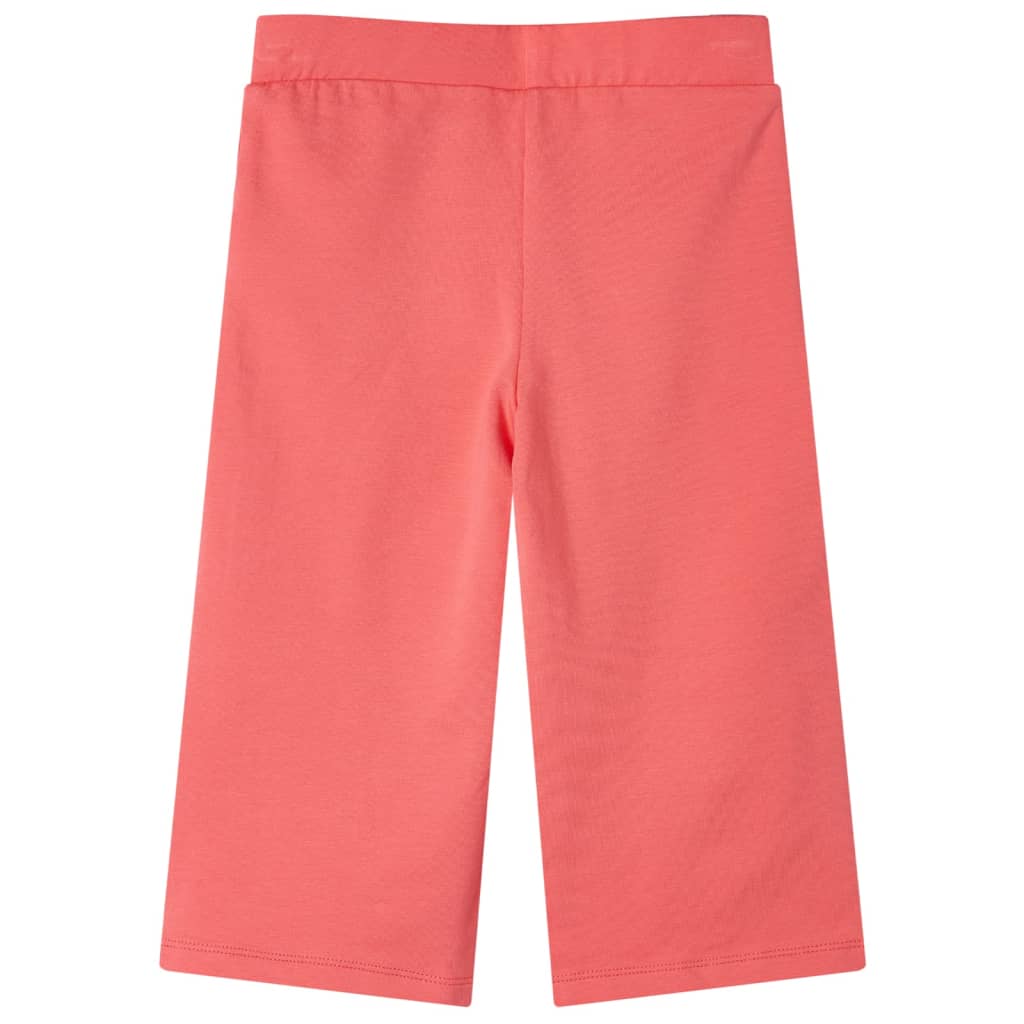 Vidaxl kinderbroek met wijde pijpen 104 koraalkleurig