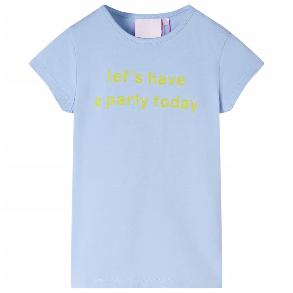 VidaXL Kindershirt 116 lichtblauw