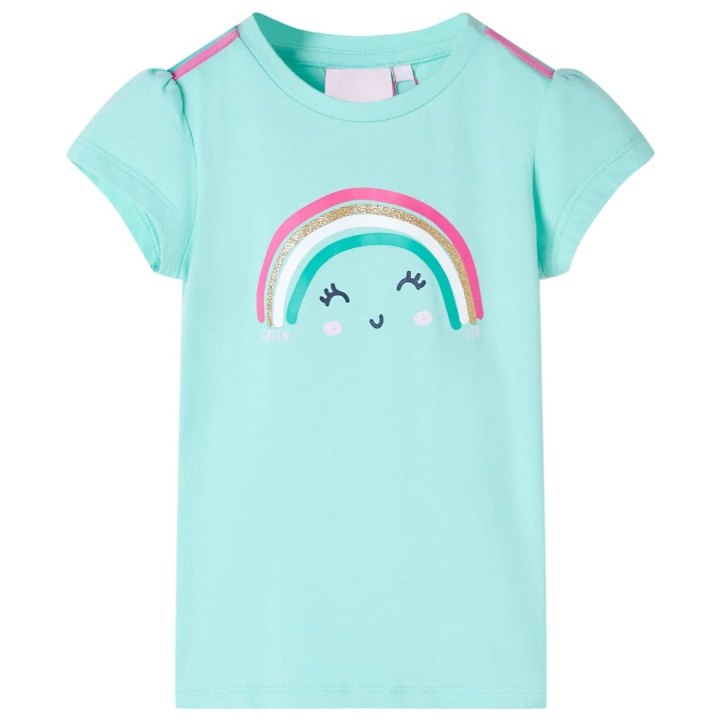 Vidaxl kindershirt 104 lichtmintkleurig