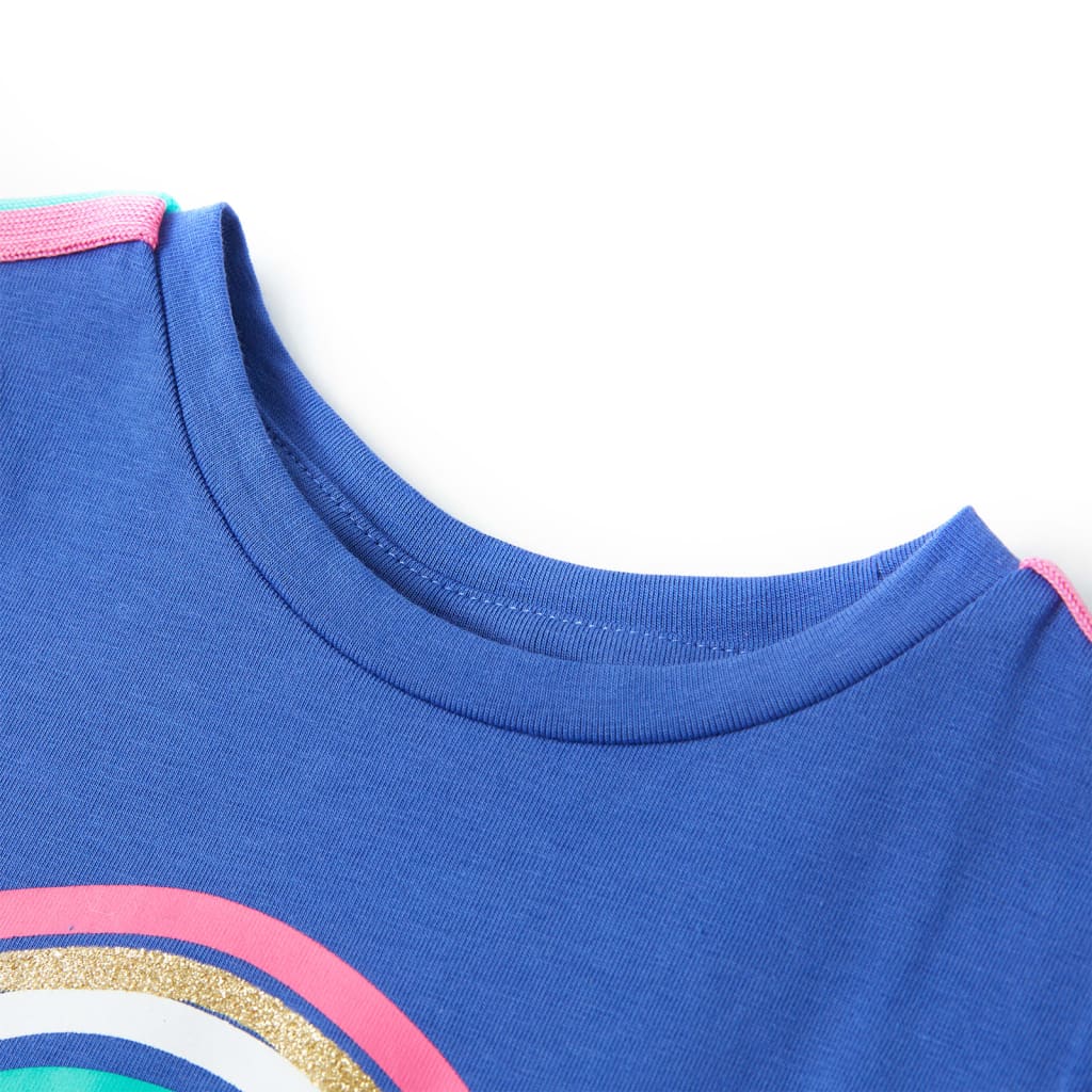 Vidaxl kindershirt 128 kobaltblauw
