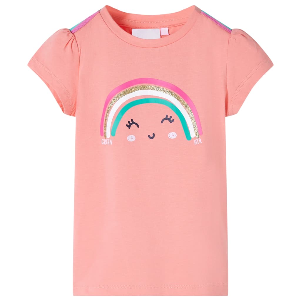 Vidaxl kindershirt 140 lichtkoraalkleurig