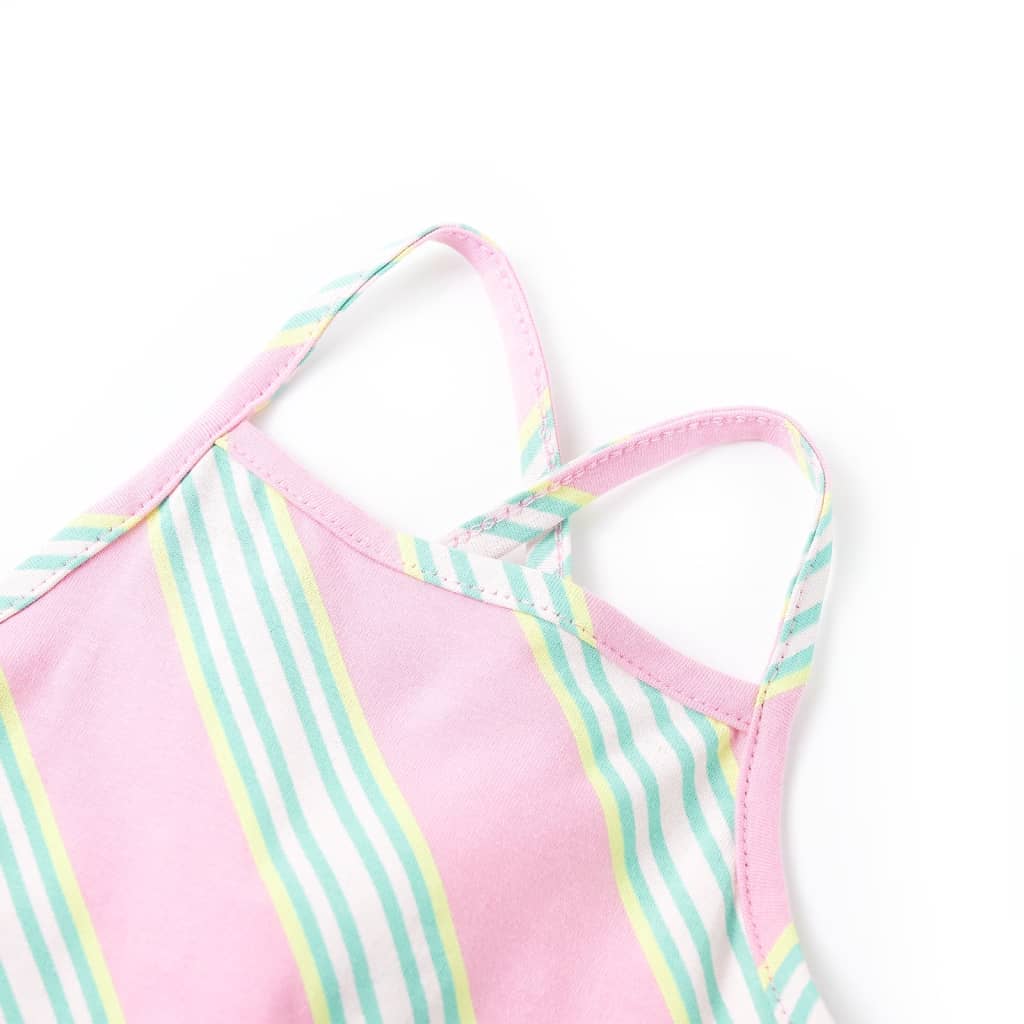 Vidaxl kinderjurk zonder mouwen met trekkoord 116 roze