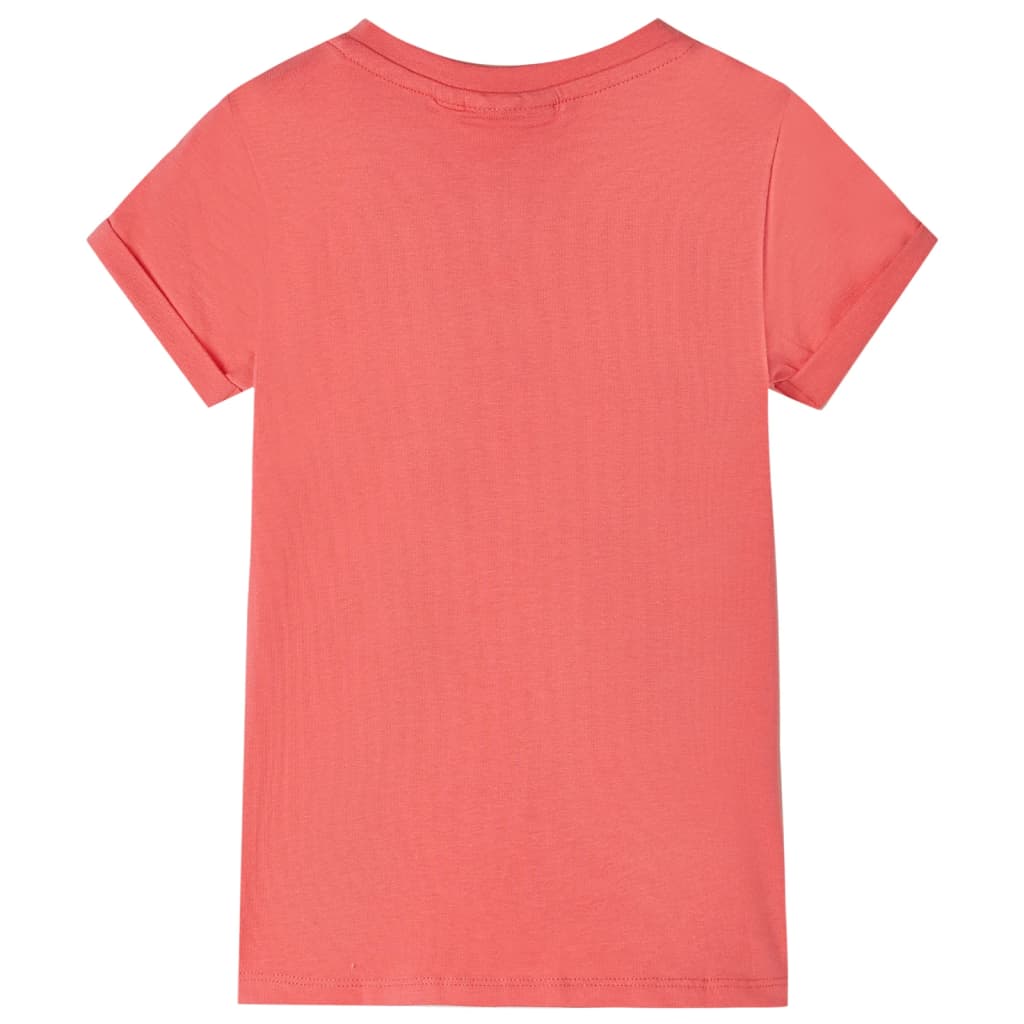 Vidaxl kindershirt 140 koraalkleurig