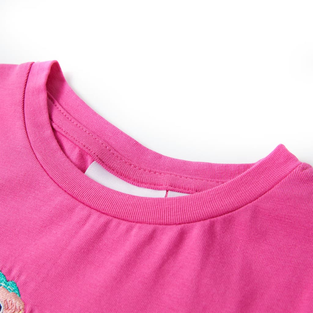 Vidaxl kindershirt 140 donkerroze
