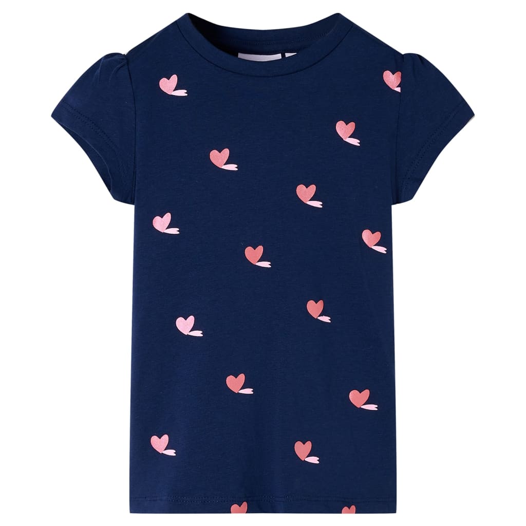 Vidaxl kindershirt 116 marineblauw
