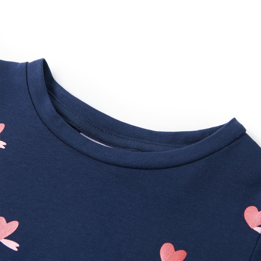 Vidaxl kindershirt 140 marineblauw
