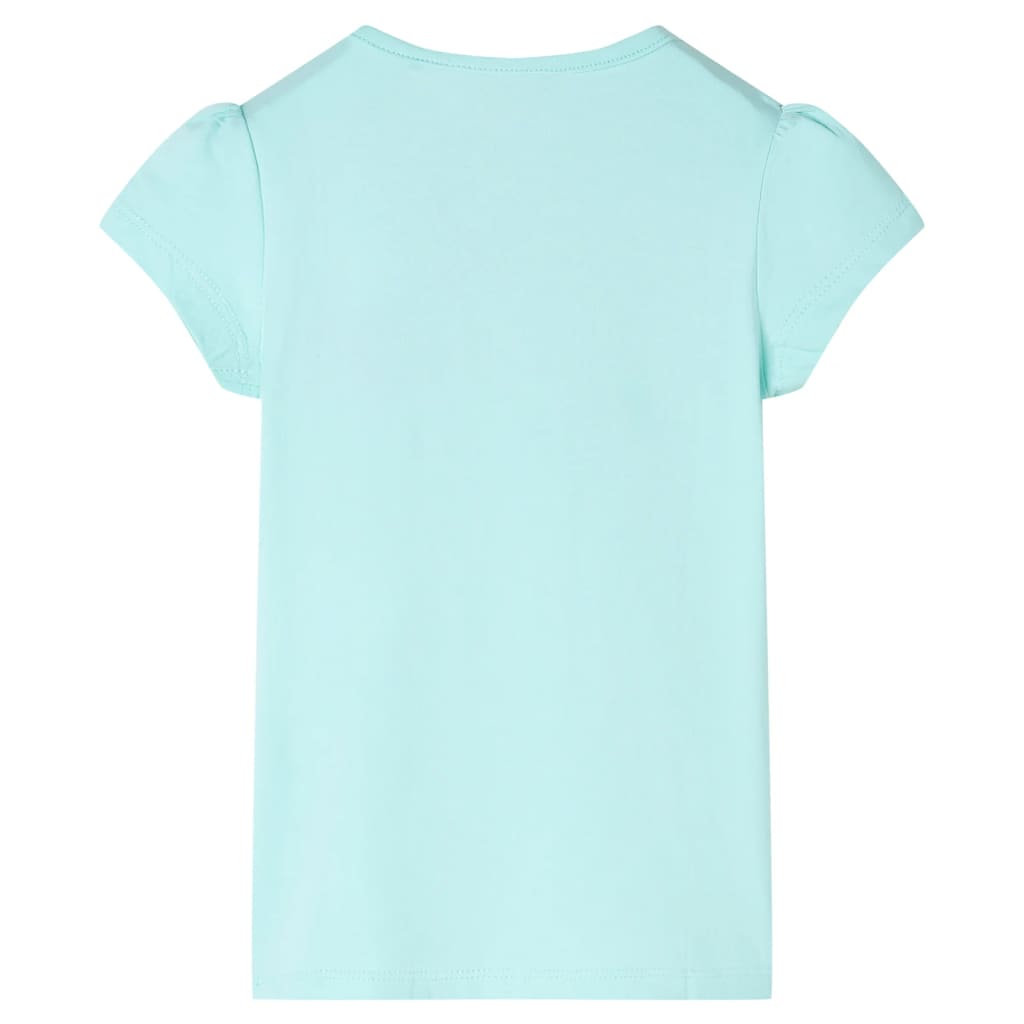 VidaXL Kindershirt 92 lichtzeeblauw