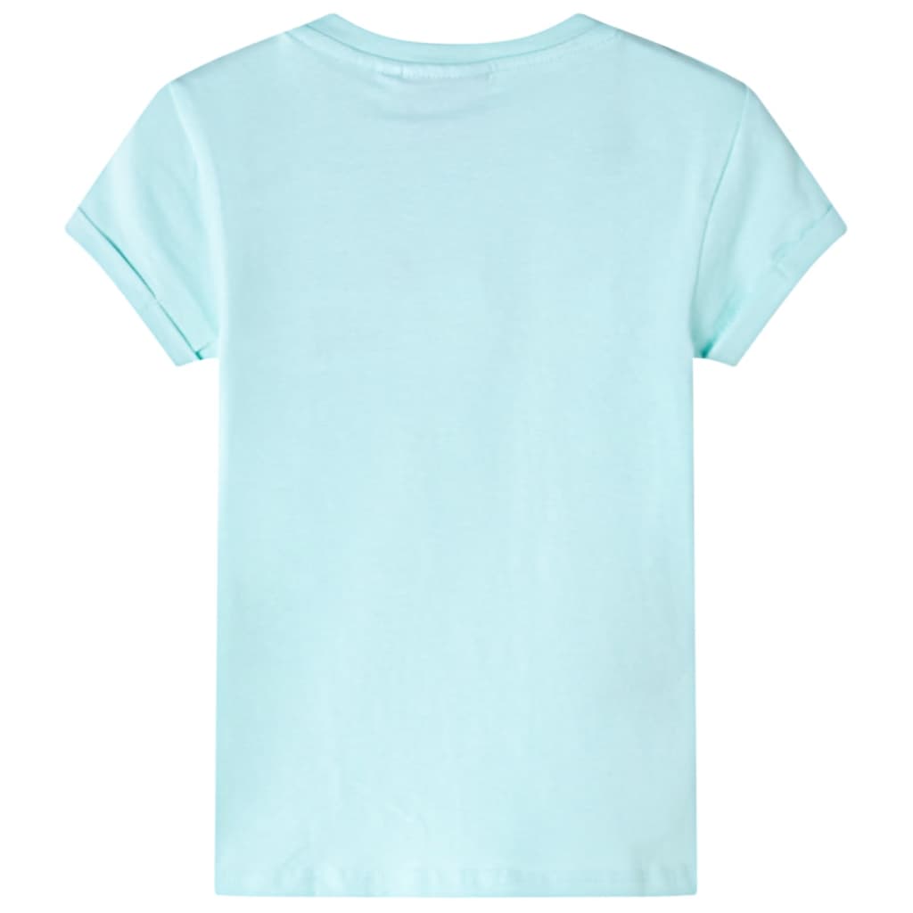 Vidaxl kindershirt 128 lichtzeeblauw