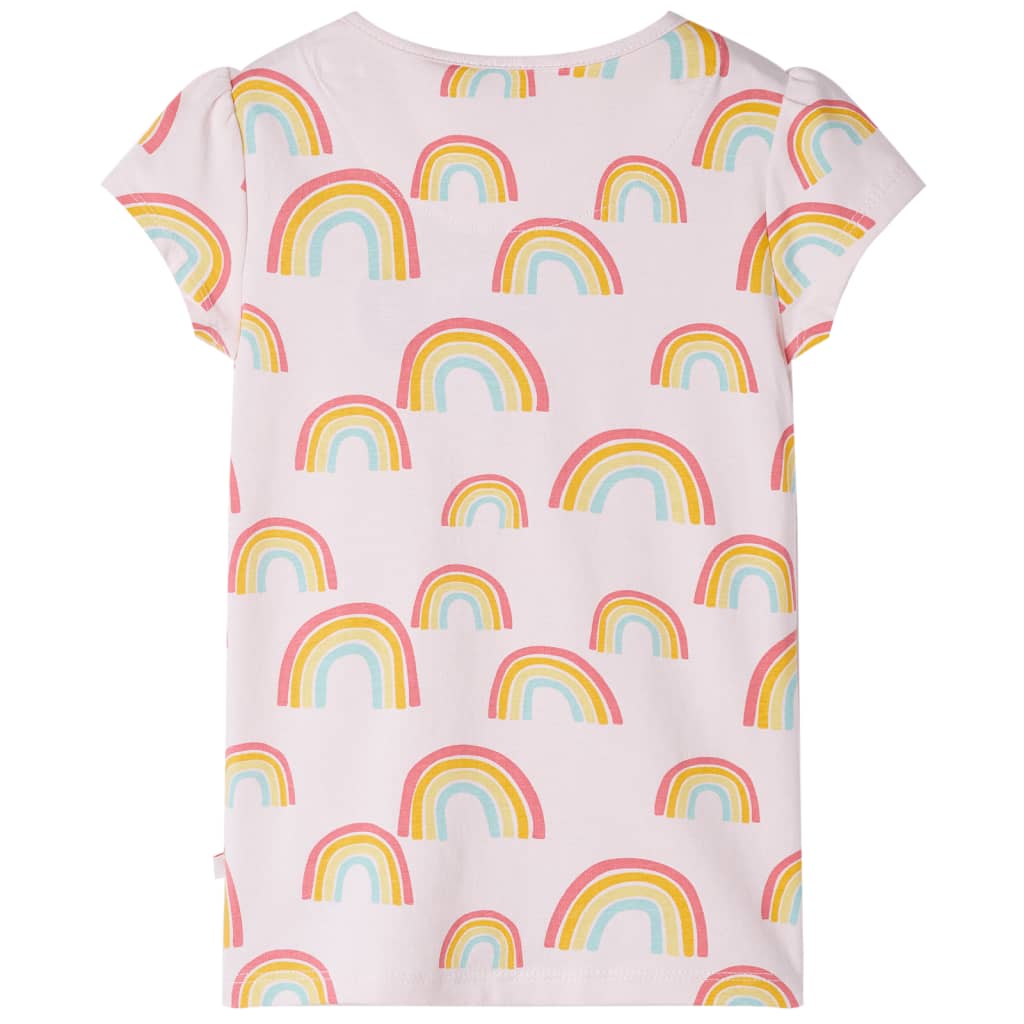 Vidaxl kinderpyjama met korte mouwen 104 zachtroze