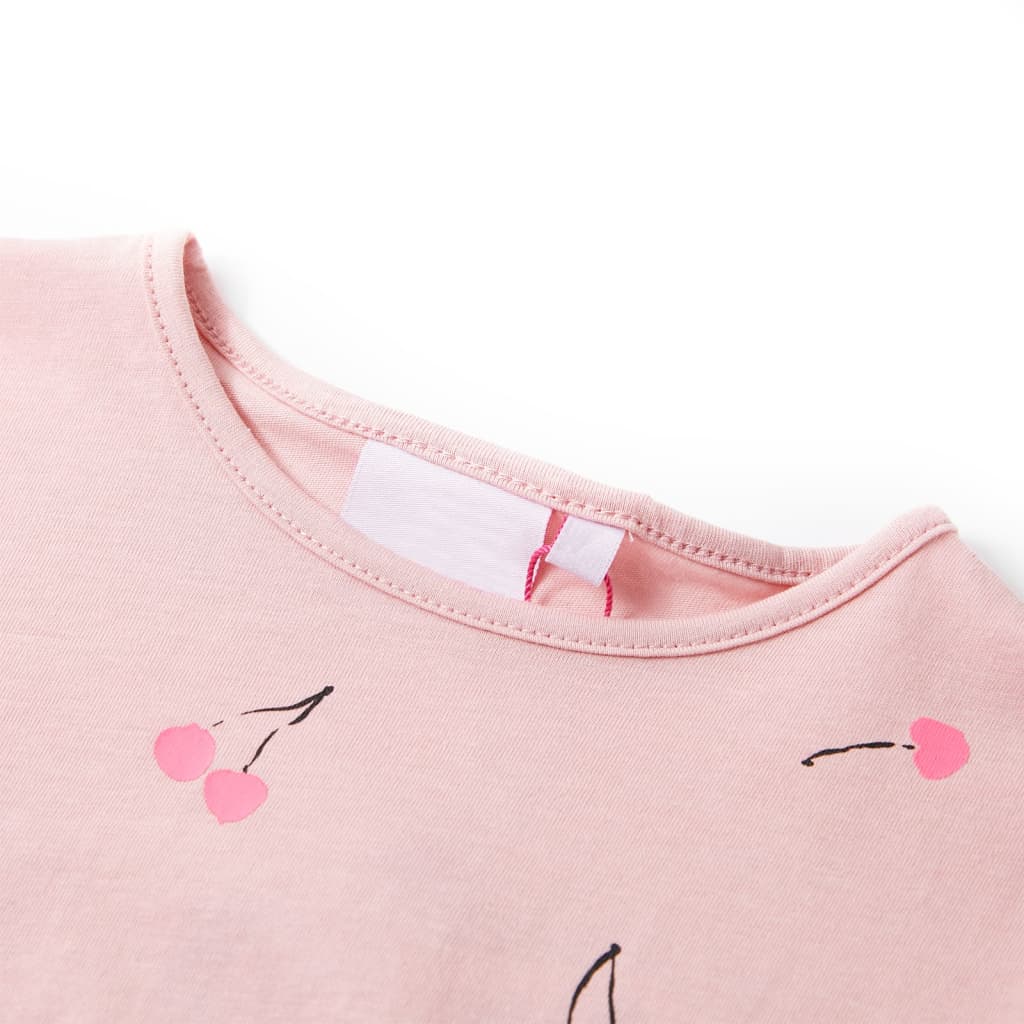 Vidaxl kindershirt 104 lichtroze