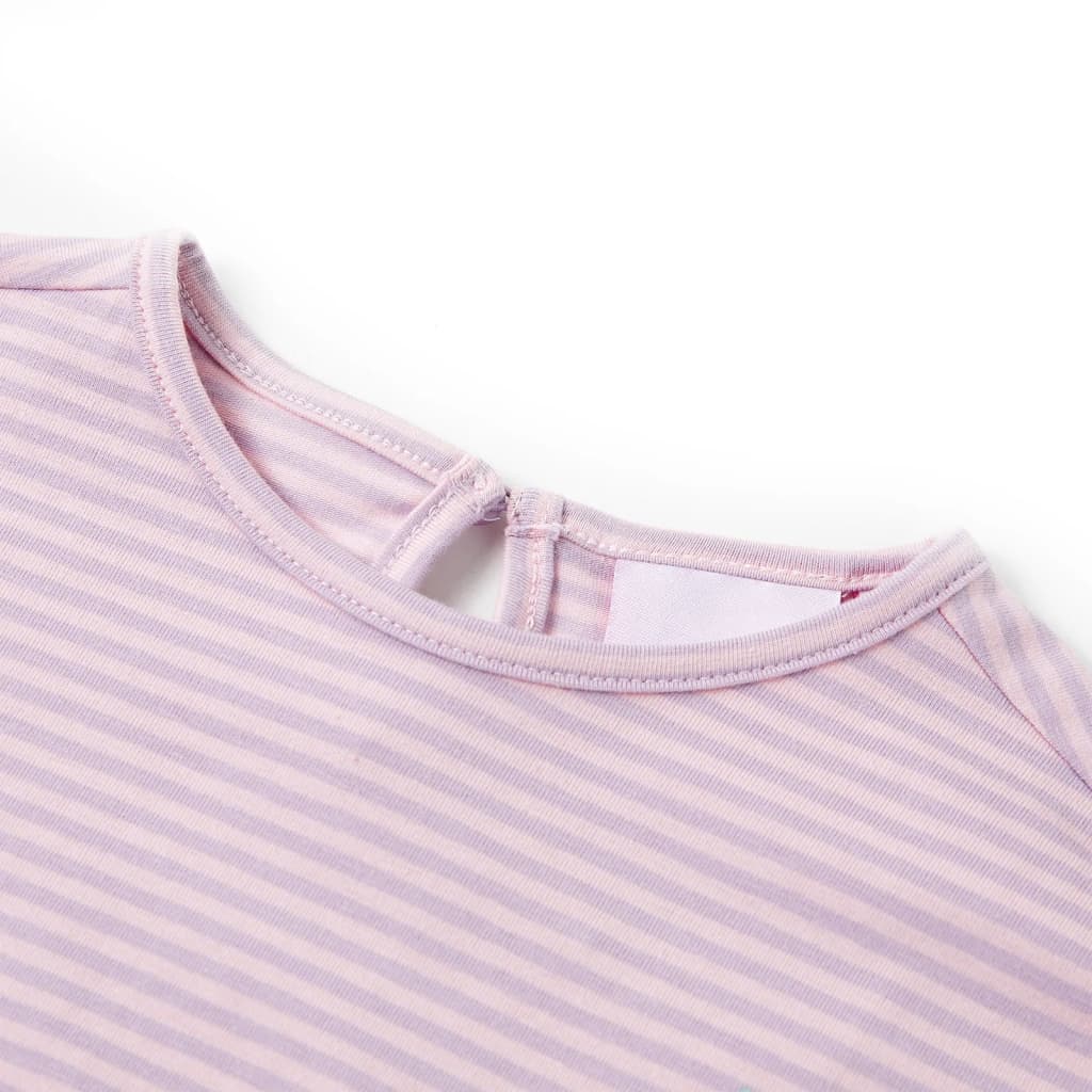 Vidaxl kindershirt met mouwen met ruches 104 lila