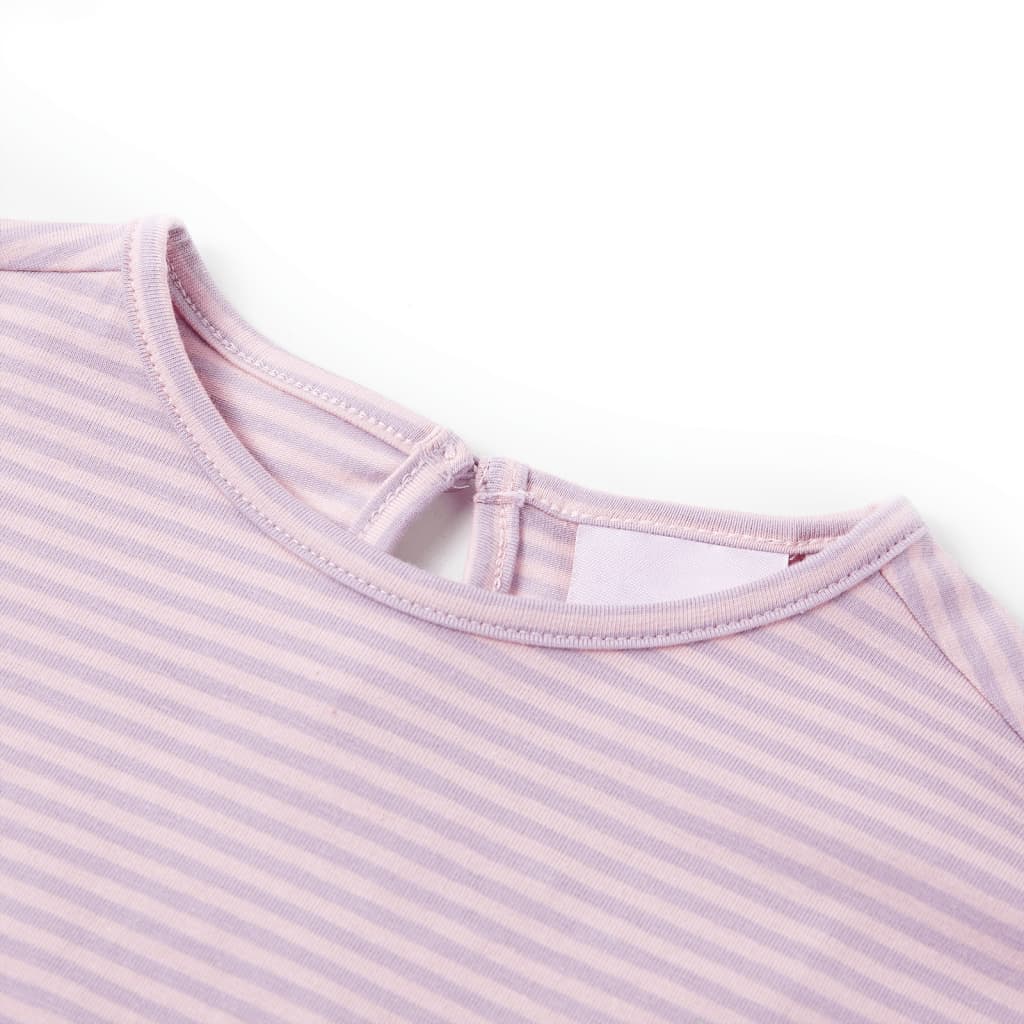 Vidaxl kindershirt met mouwen met ruches 116 lila