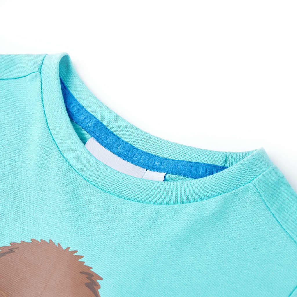 Vidaxl kindershirt met korte mouwen 140 zeeblauw