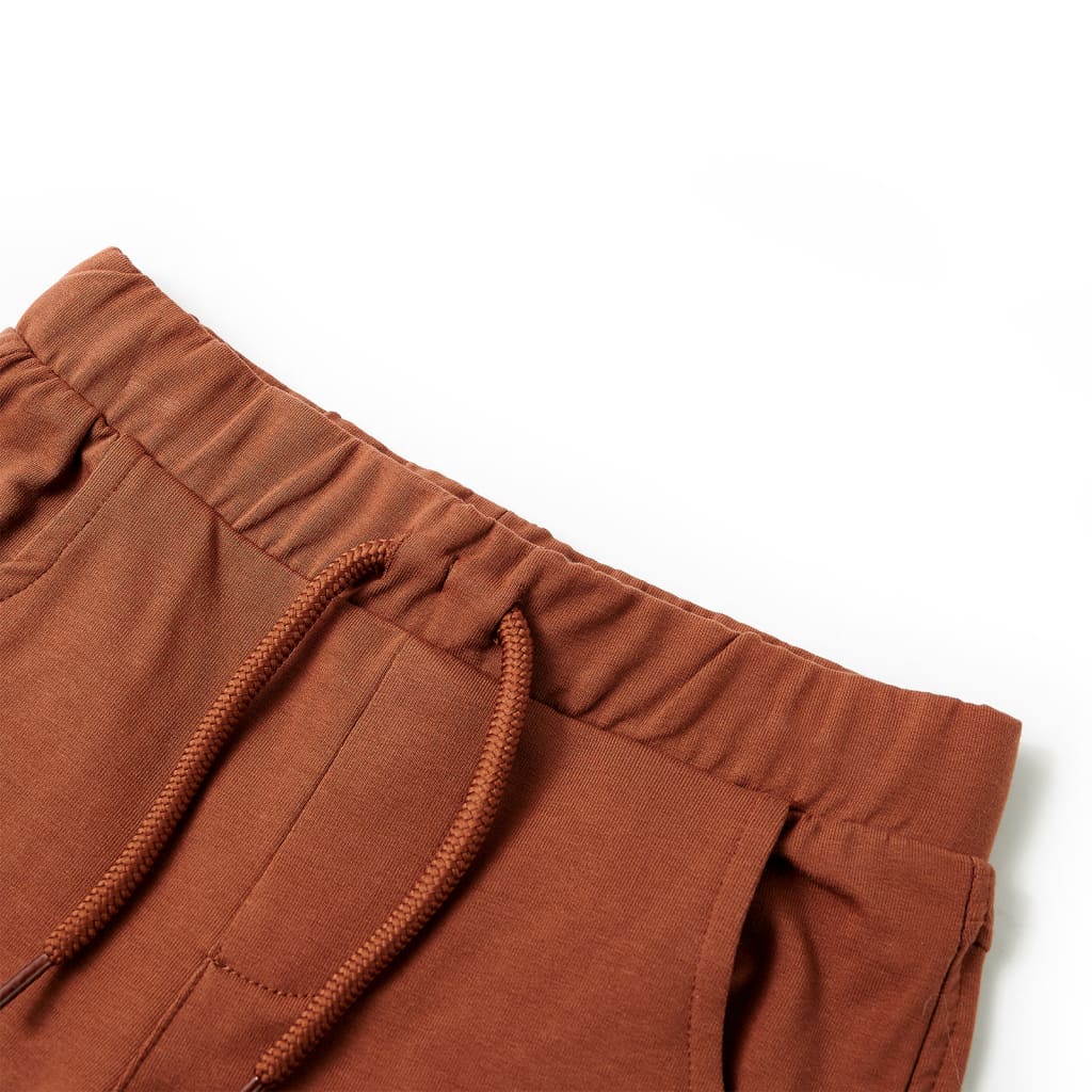 VidaXL Kindershort met trekkoord 104 bruin