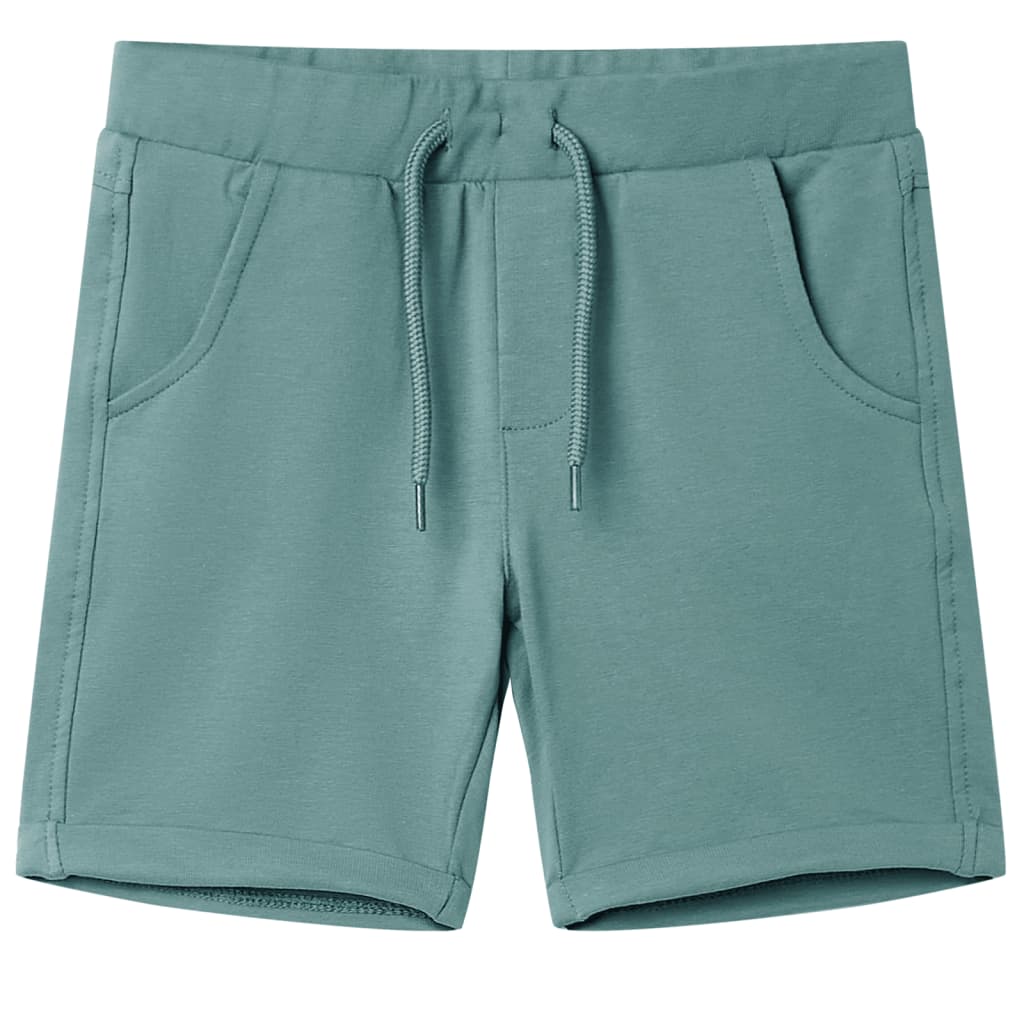 Vidaxl kindershorts met trekkoord 104 oudpetrol